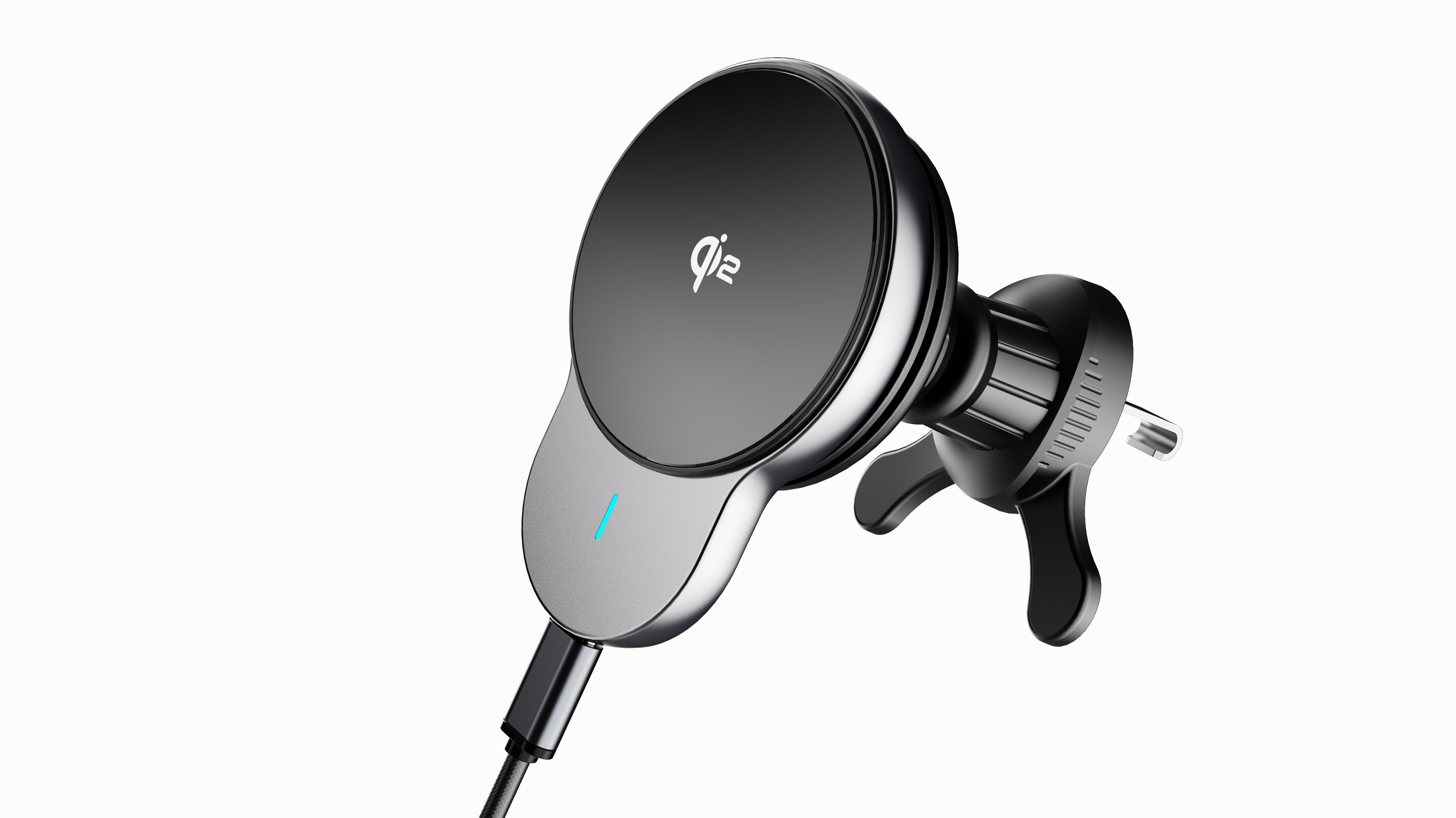 NineCarat Mag-Wireless Car Charger with Adaptive Cooling System