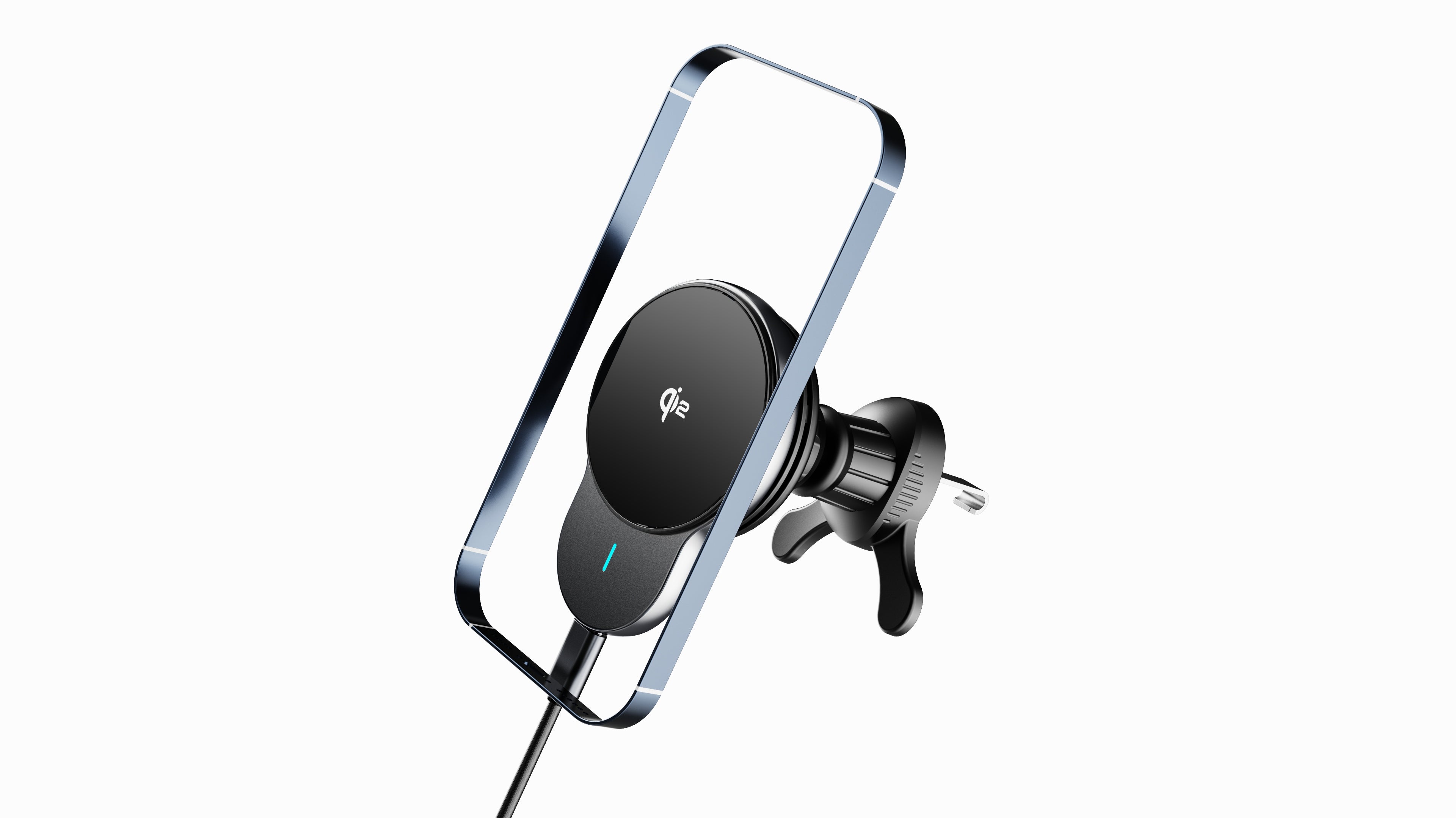 NineCarat Mag-Wireless Car Charger with Adaptive Cooling System