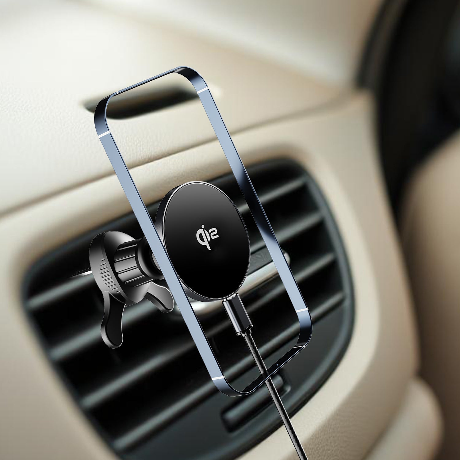 NineCarat Qi2 Ultra Slim Wireless Car Charger