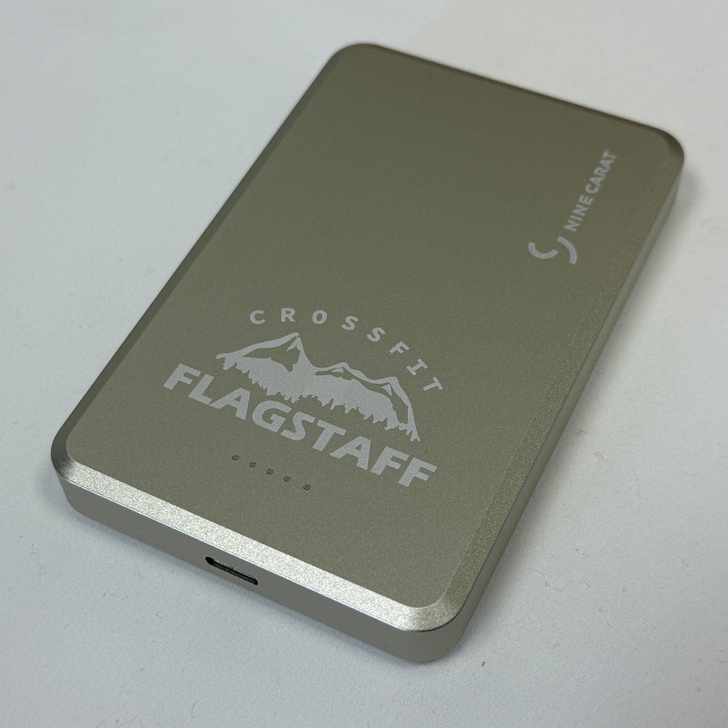 Customize - NineCarat Magnetic Power Bank (10K,Slim, Gray/Pink/Gold) M120