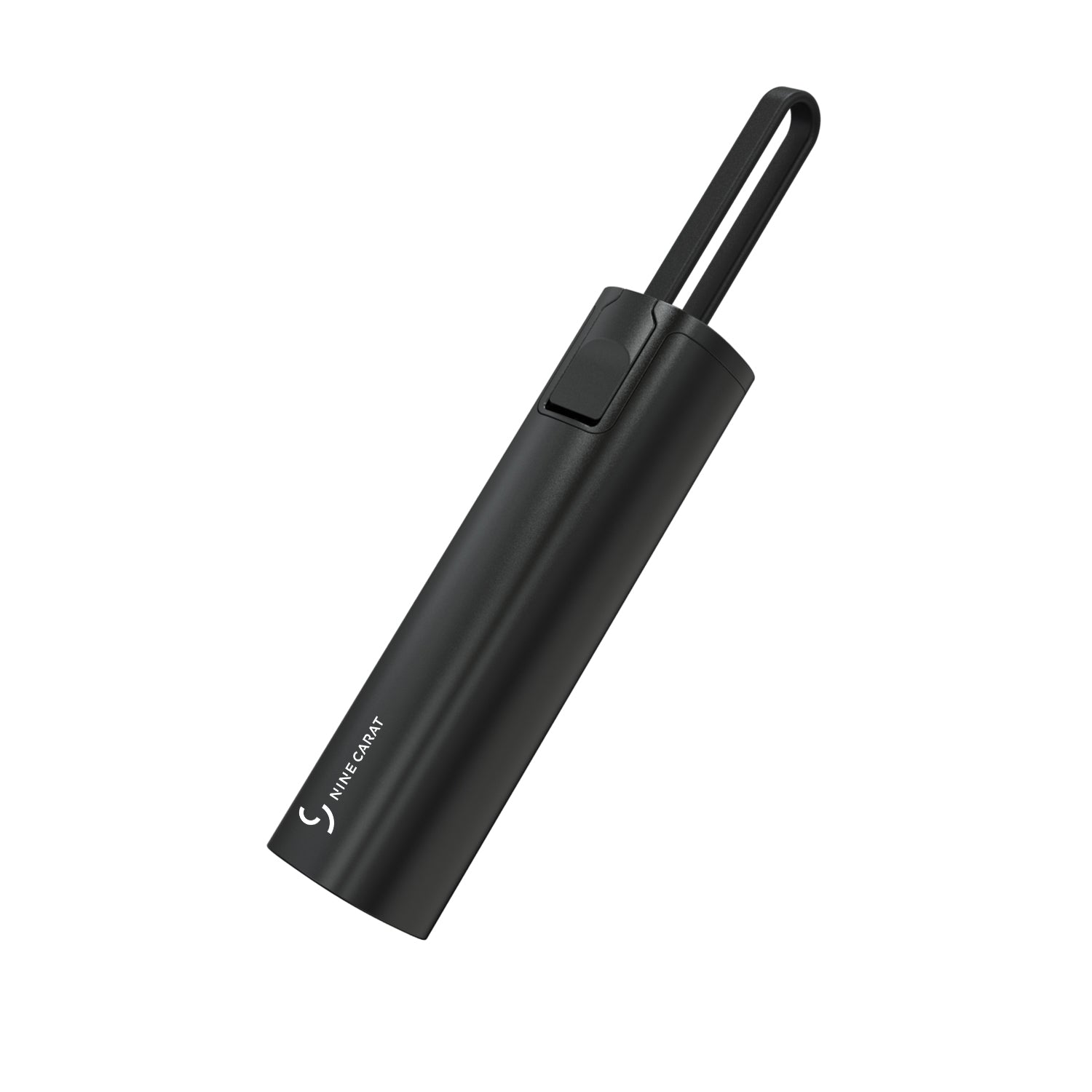 NineCarat Ultra Lightweight Power Bank (5K, Built-in Cable) Black