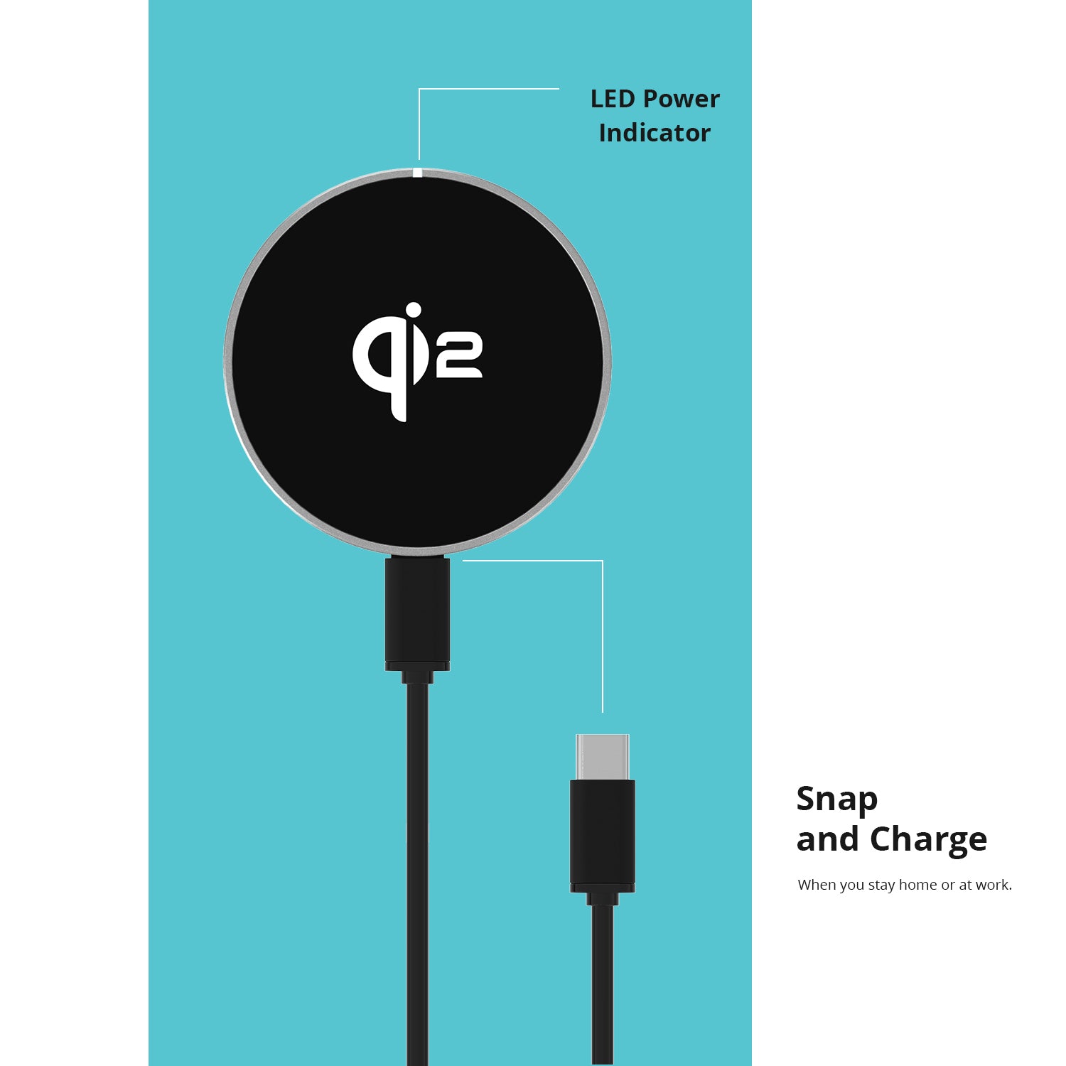 NineCarat Qi2 Magnetic Wireless Charging Pad