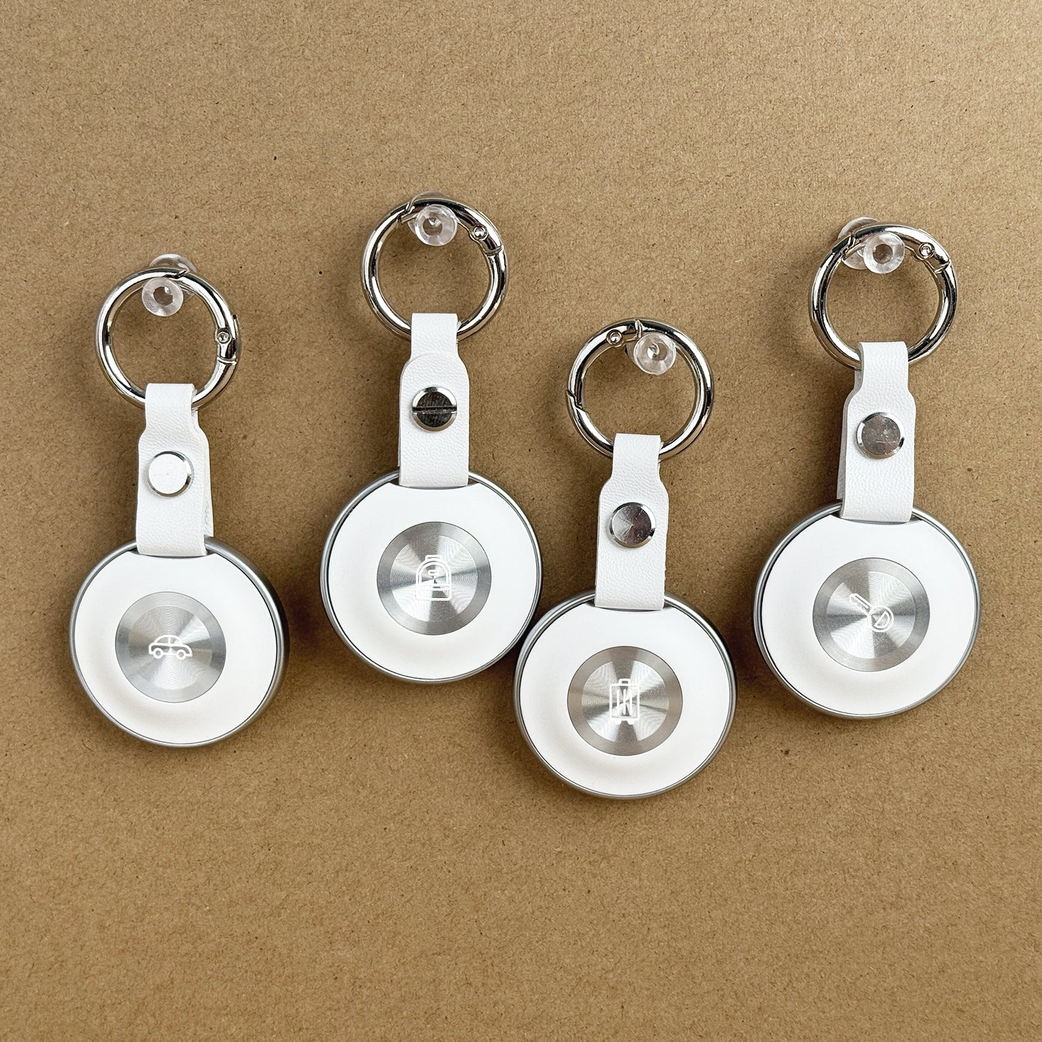 Customize - FindMy Smart Tag Bluetooth Tracker, White, 2 Pack