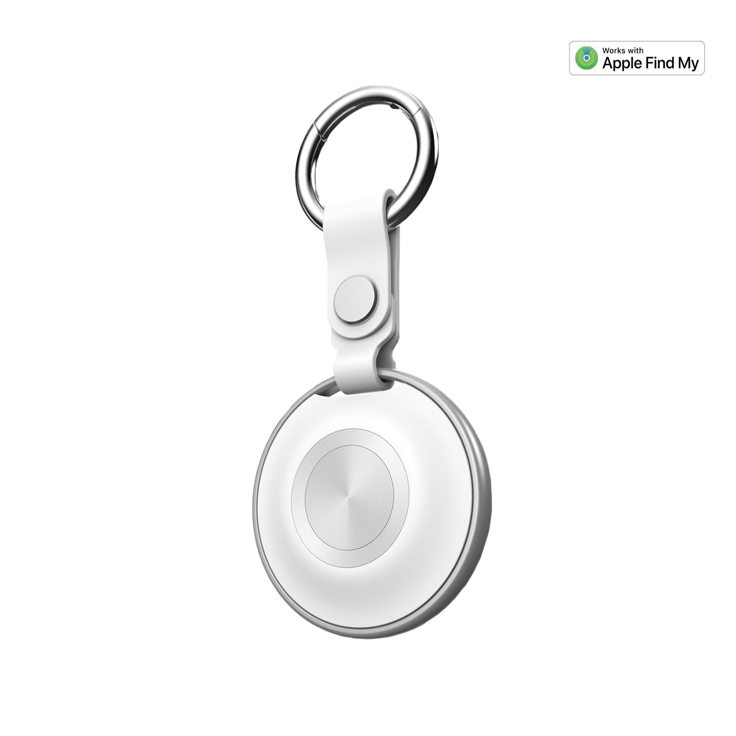 FindMy Smart Tag Bluetooth Tracker, White, 1 Pack